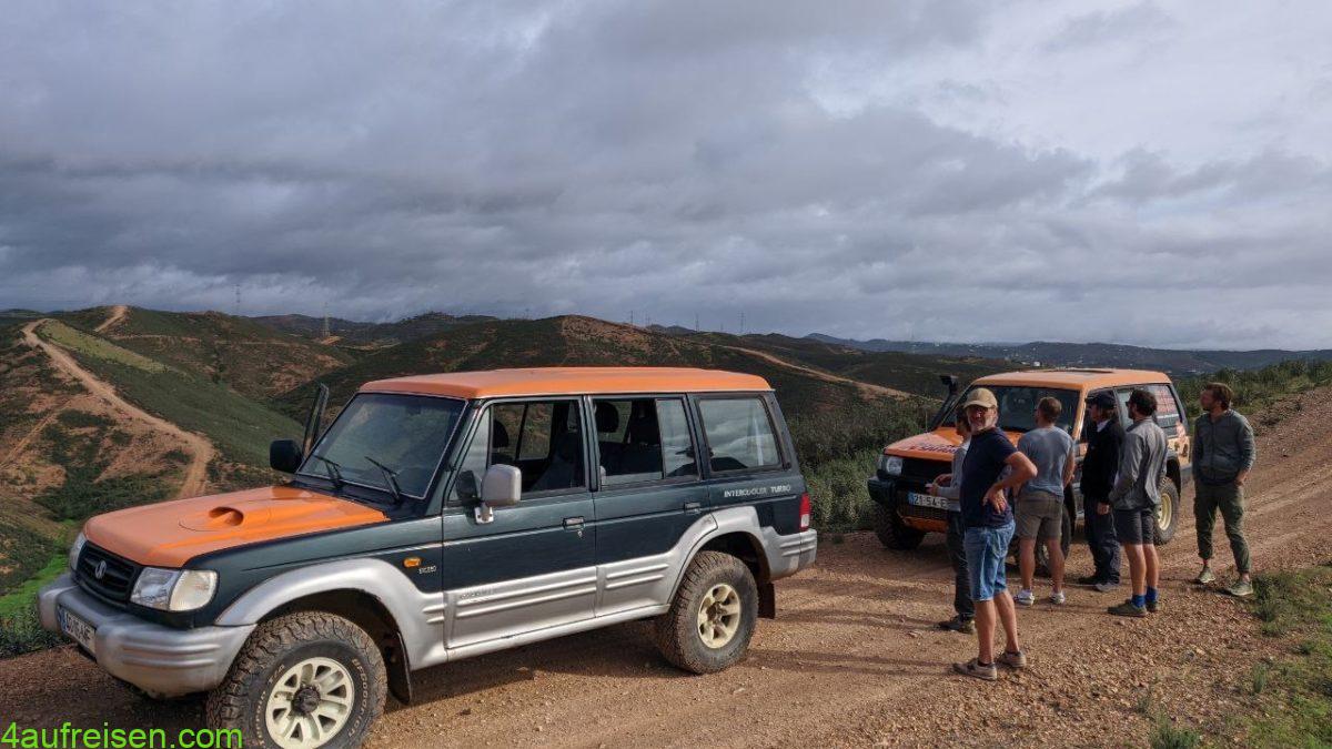 Männer Jeep-Safari.
